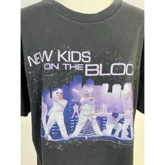 Vintage 90s New Kids On The Block T Shirt Size L Festival - Picture 2 of 9